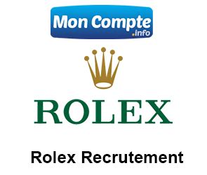 montre rolex carriere|Rolex recrutement.